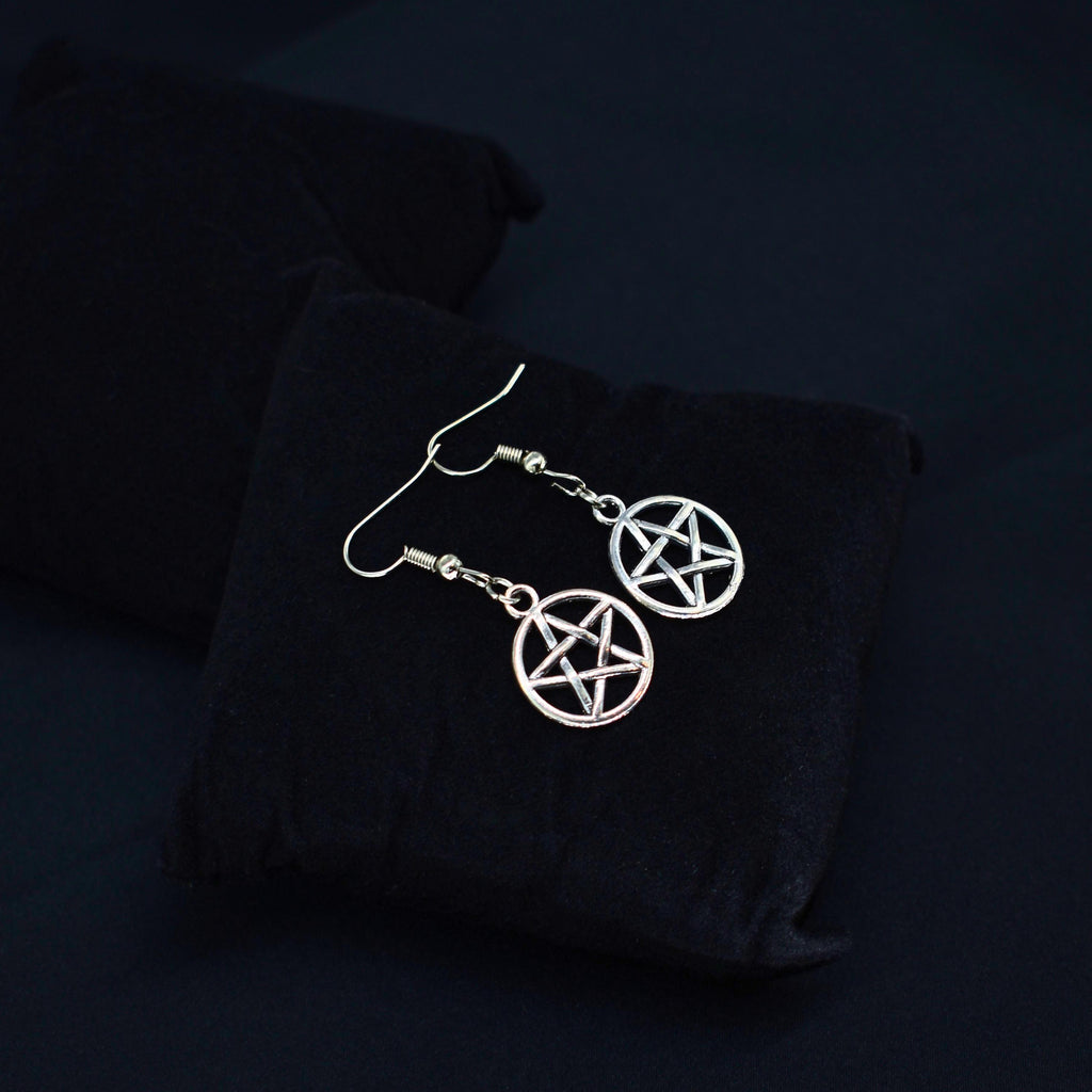 Pentagram Hook Earrings