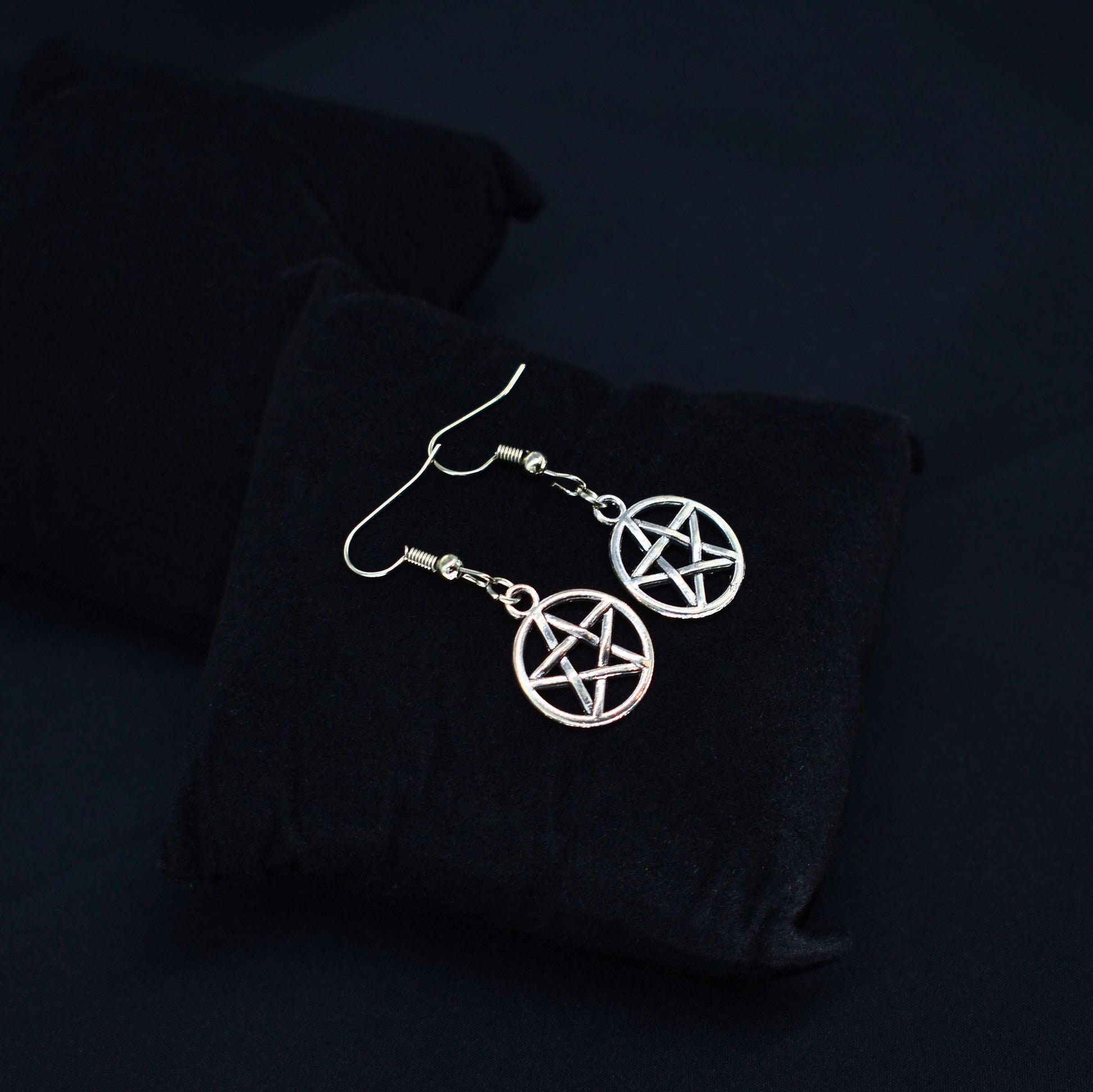 Pentagram Hook Earrings