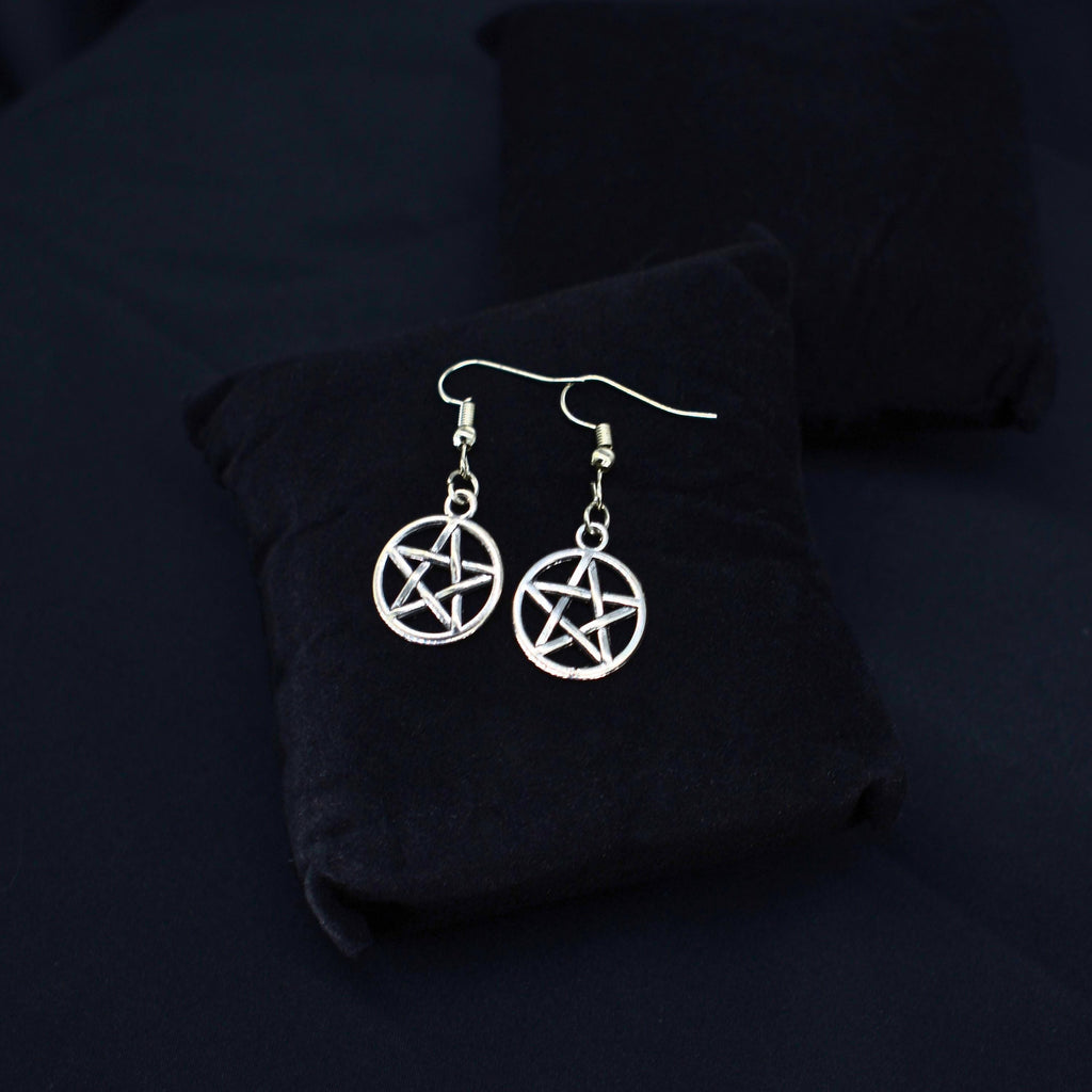 Pentagram Hook Earrings