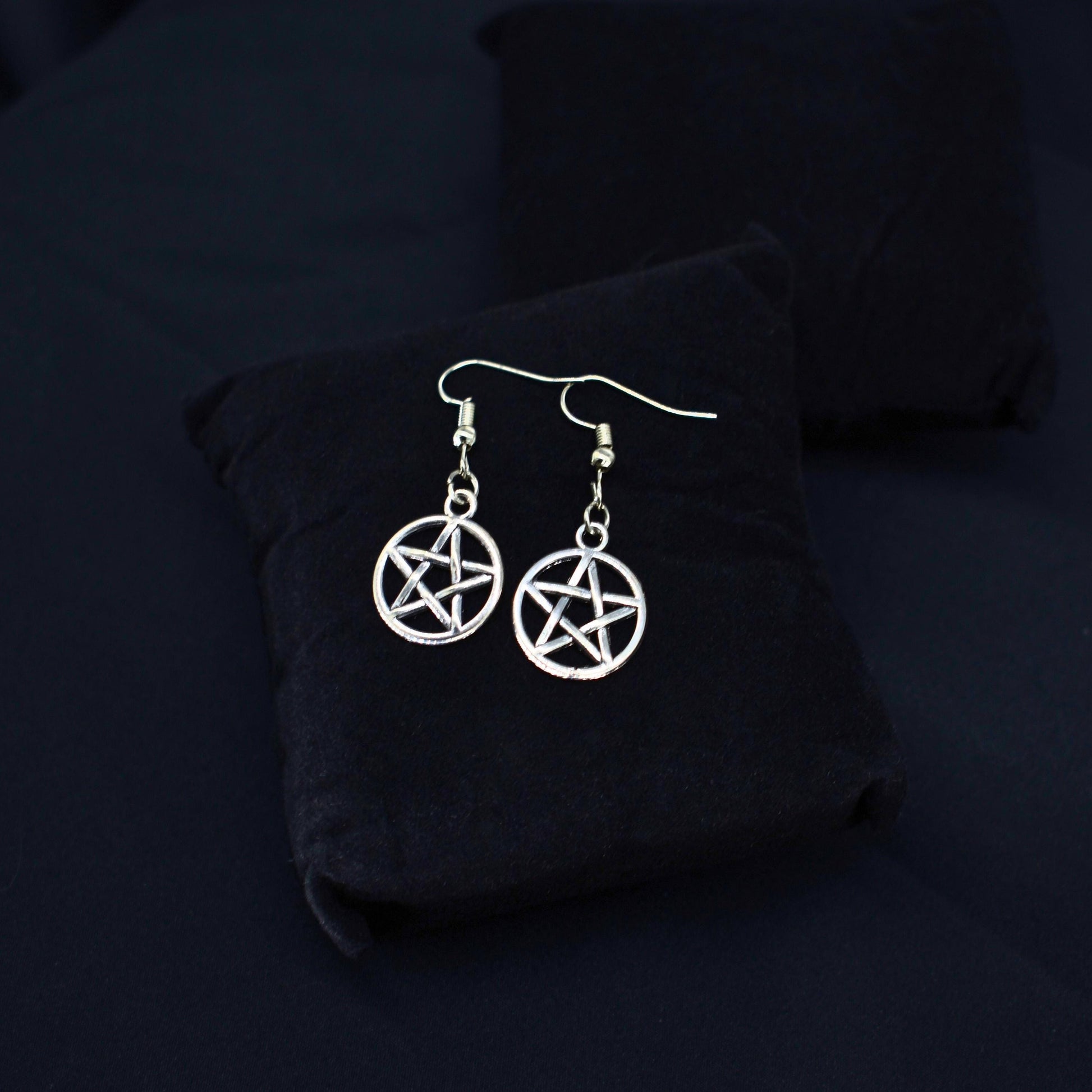 Pentagram Hook Earrings