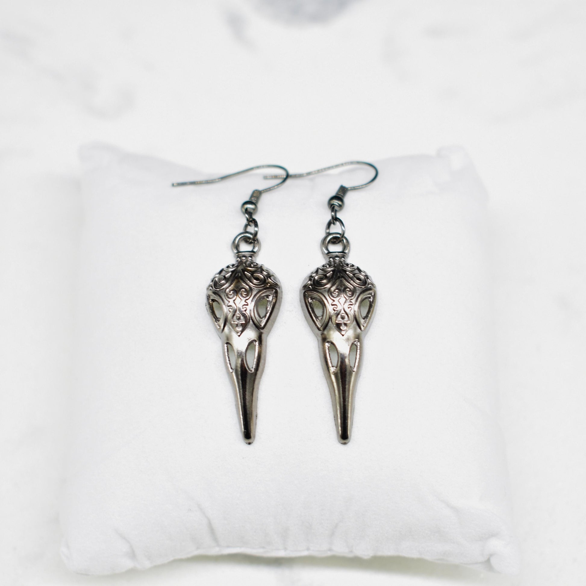 Raven Gun Black Hook Earring Set