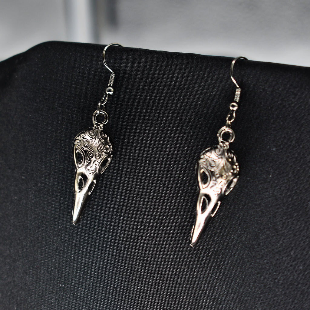 Raven Gun Black Hook Earring Set