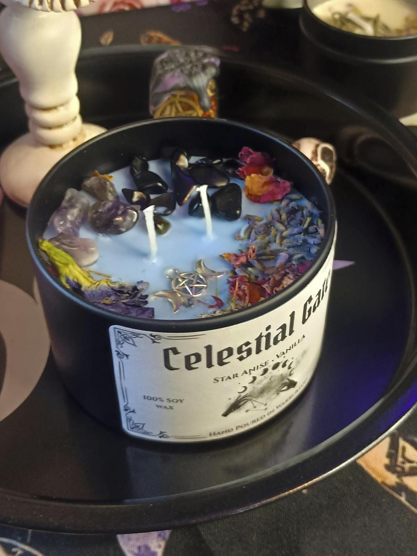 Celestial Gate Intention Candle Jar