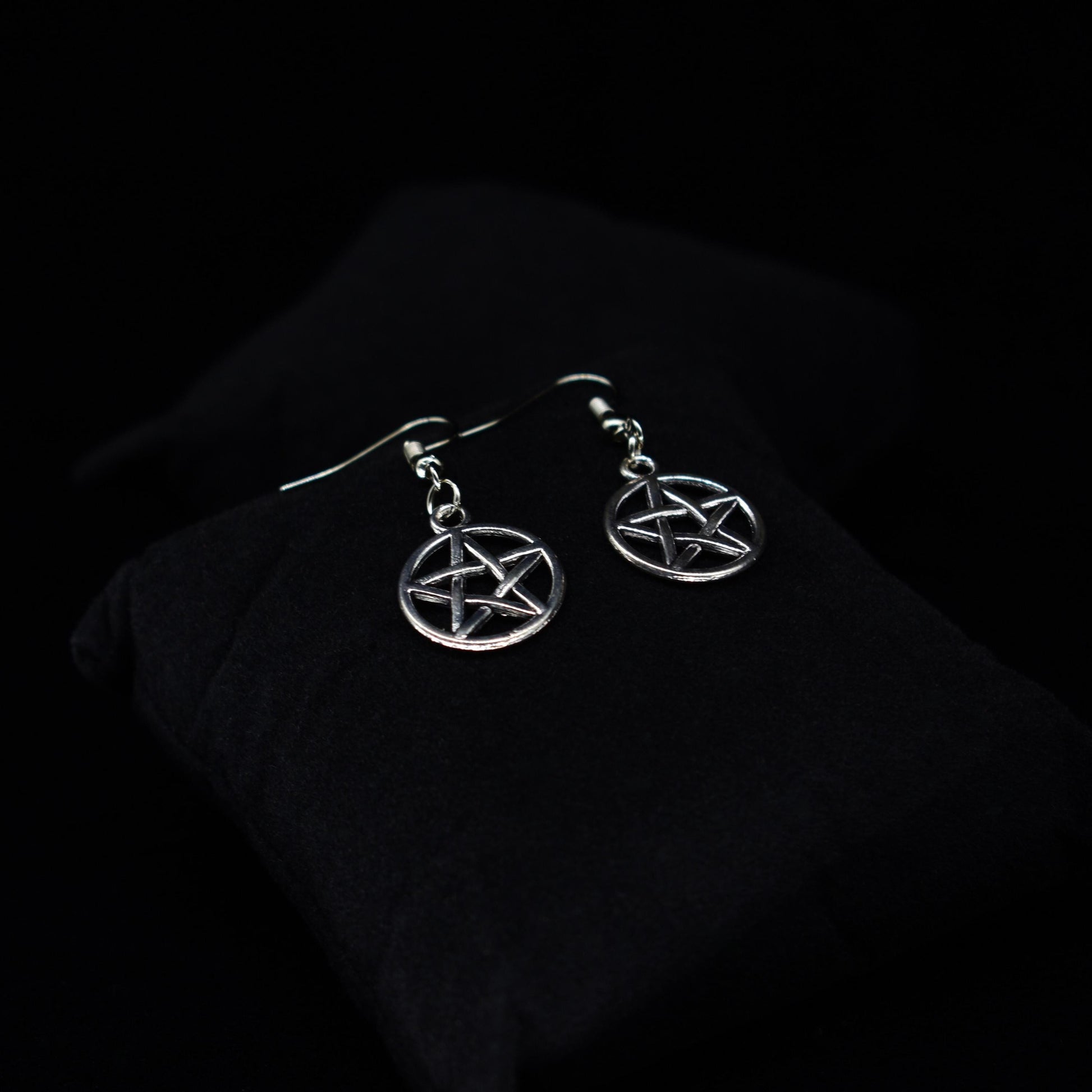 Pentagram Hook Earrings
