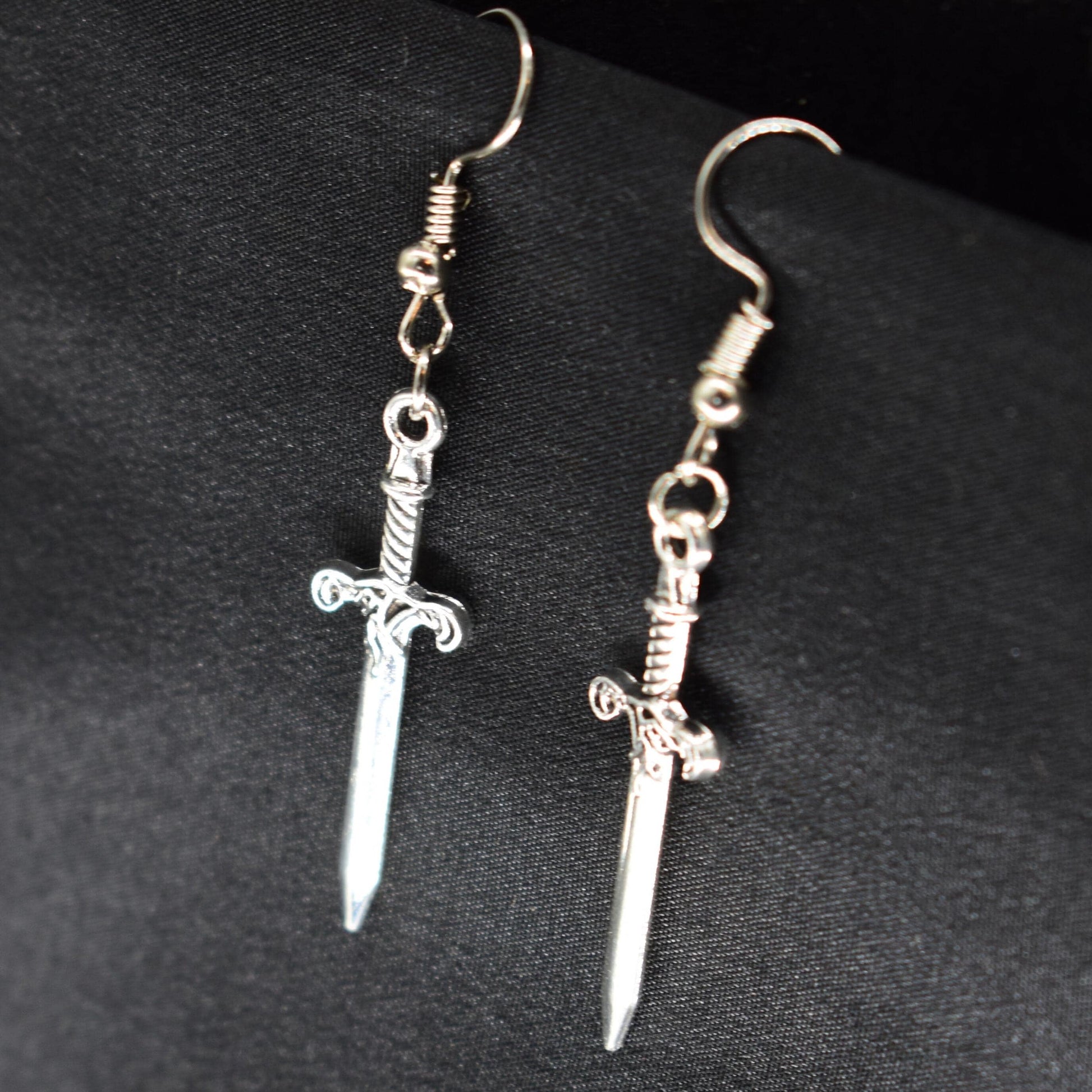 Elven Mystic Dagger Hook Earrings