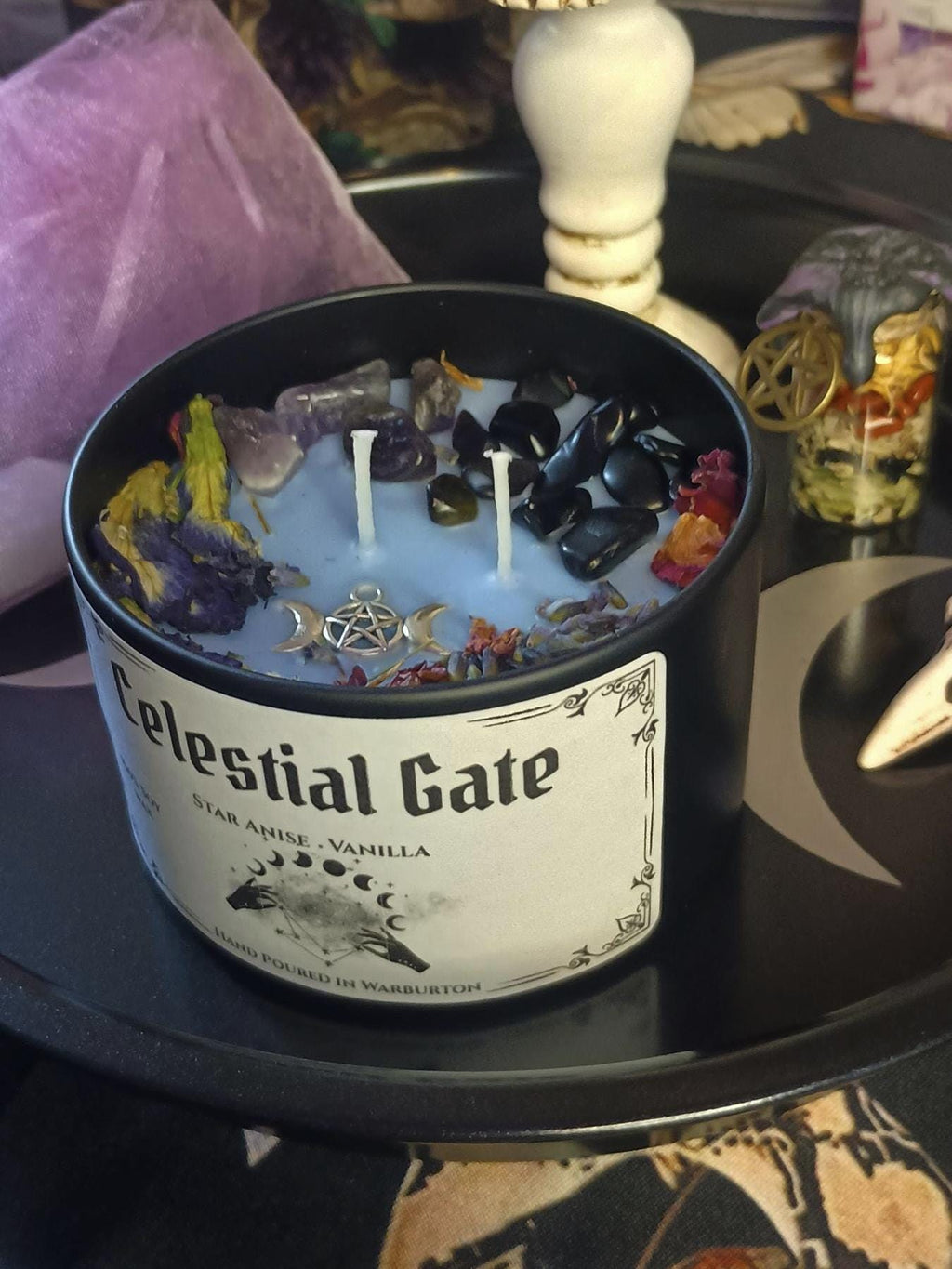 Celestial Gate Intention Candle Jar