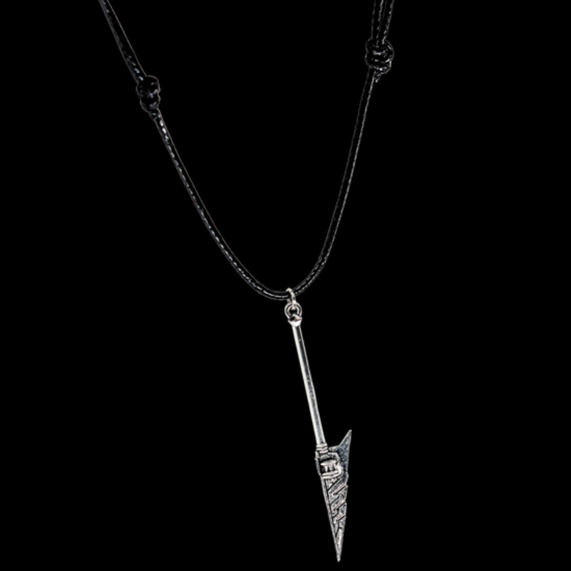 Polearm Black Cord Fantasy Necklace