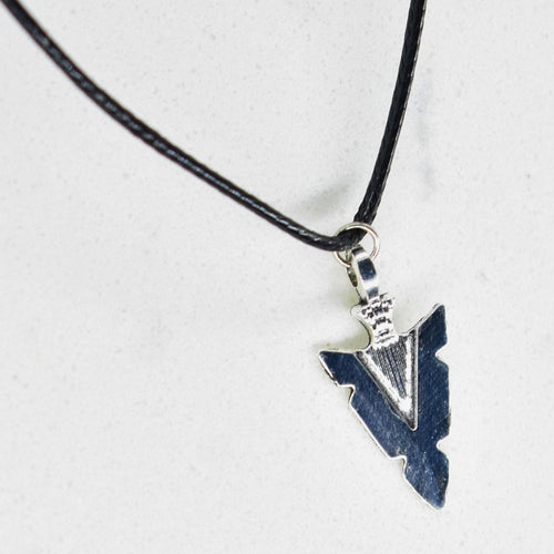 Arrow Head Black Cord Necklace