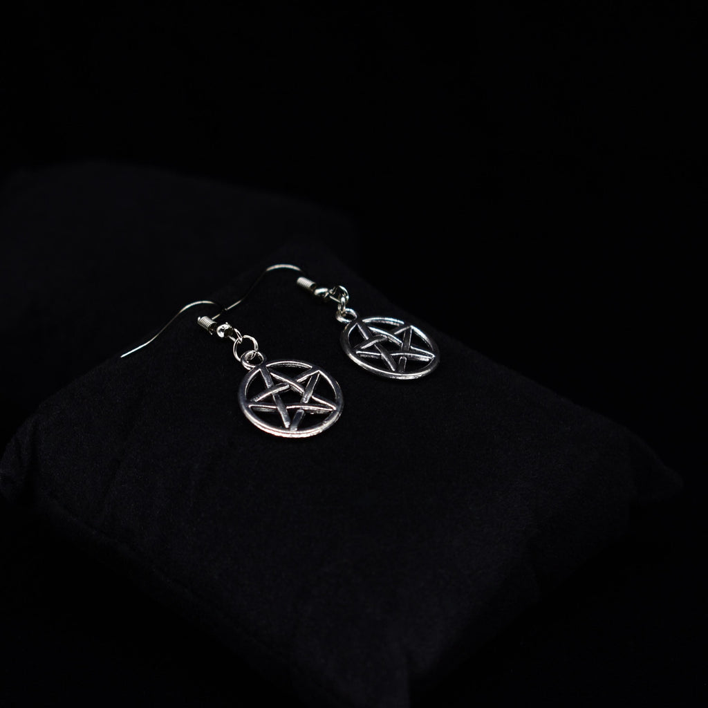 Pentagram Hook Earrings