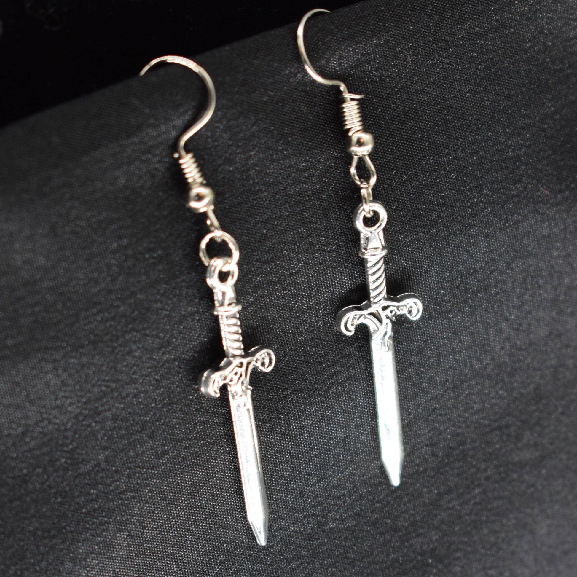 Elven Mystic Dagger Hook Earrings