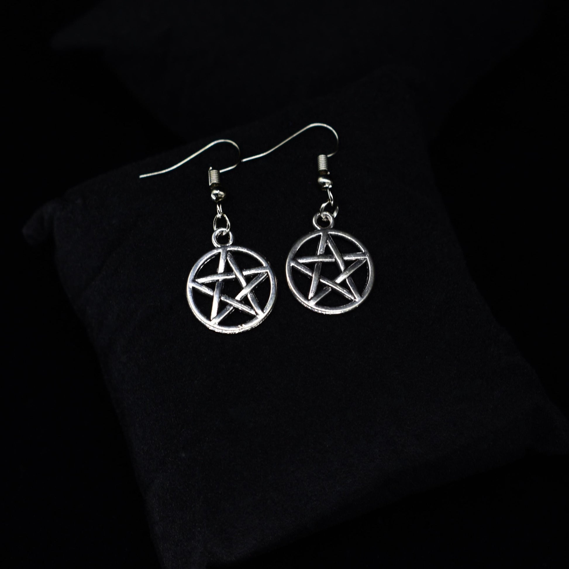 Pentagram Hook Earrings