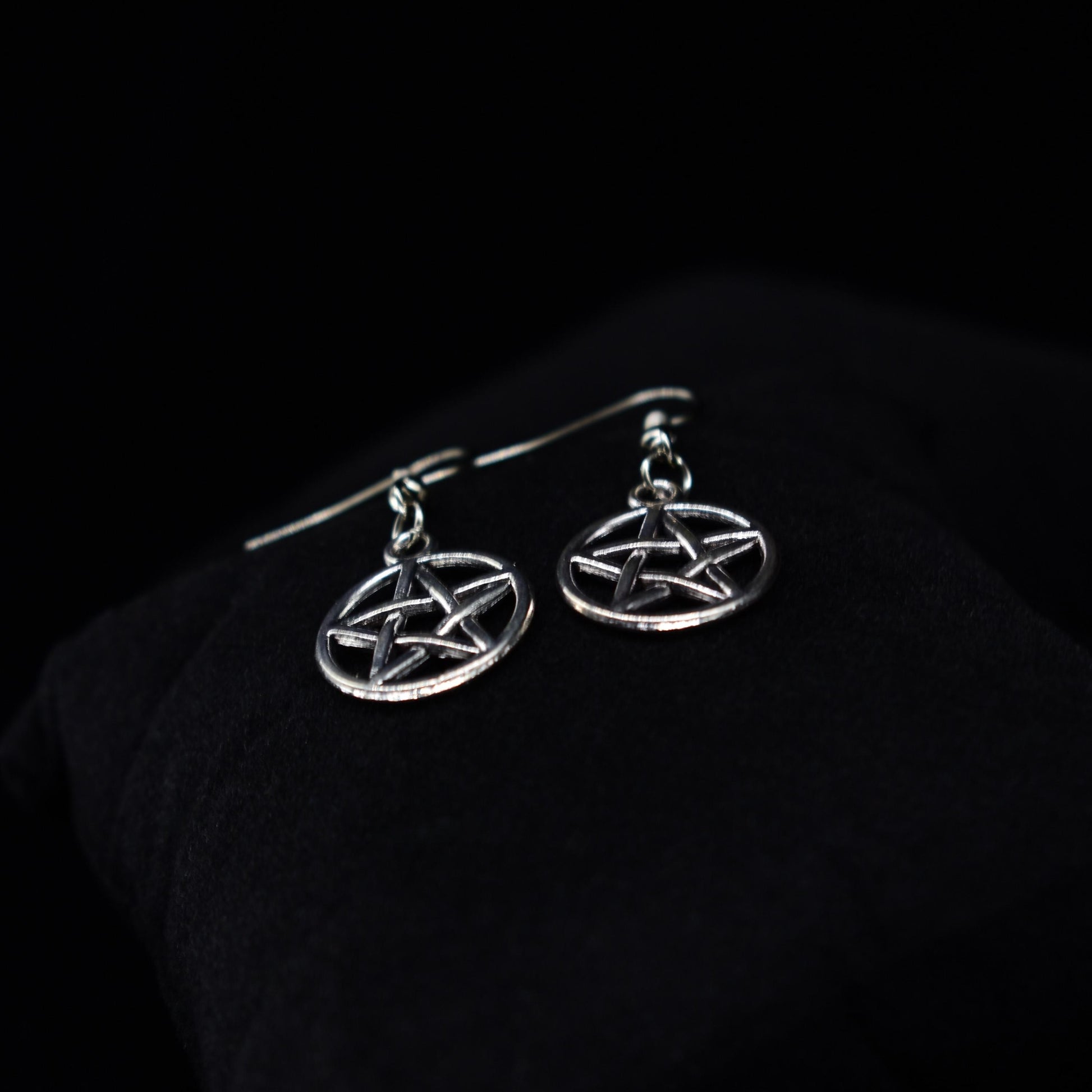 Pentagram Hook Earrings