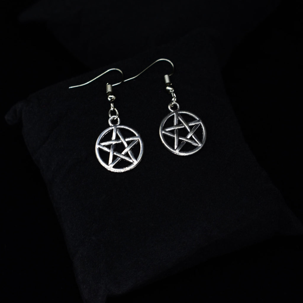 Pentagram Hook Earrings