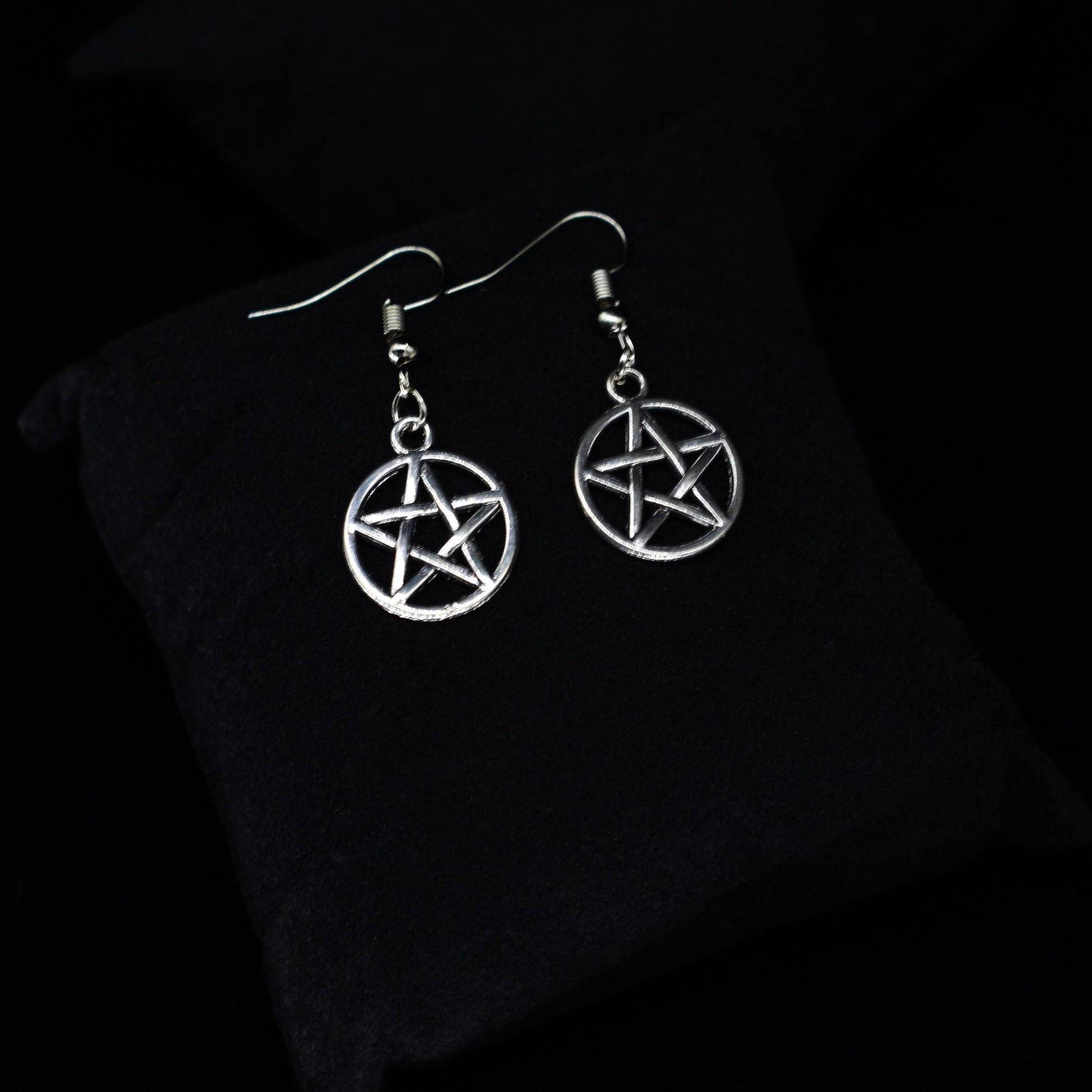 Pentagram Hook Earrings