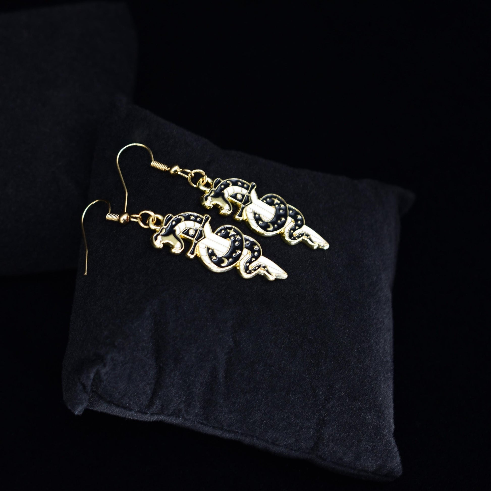 Bohemian Snake Sword Dagger Boho Hook Earring Set