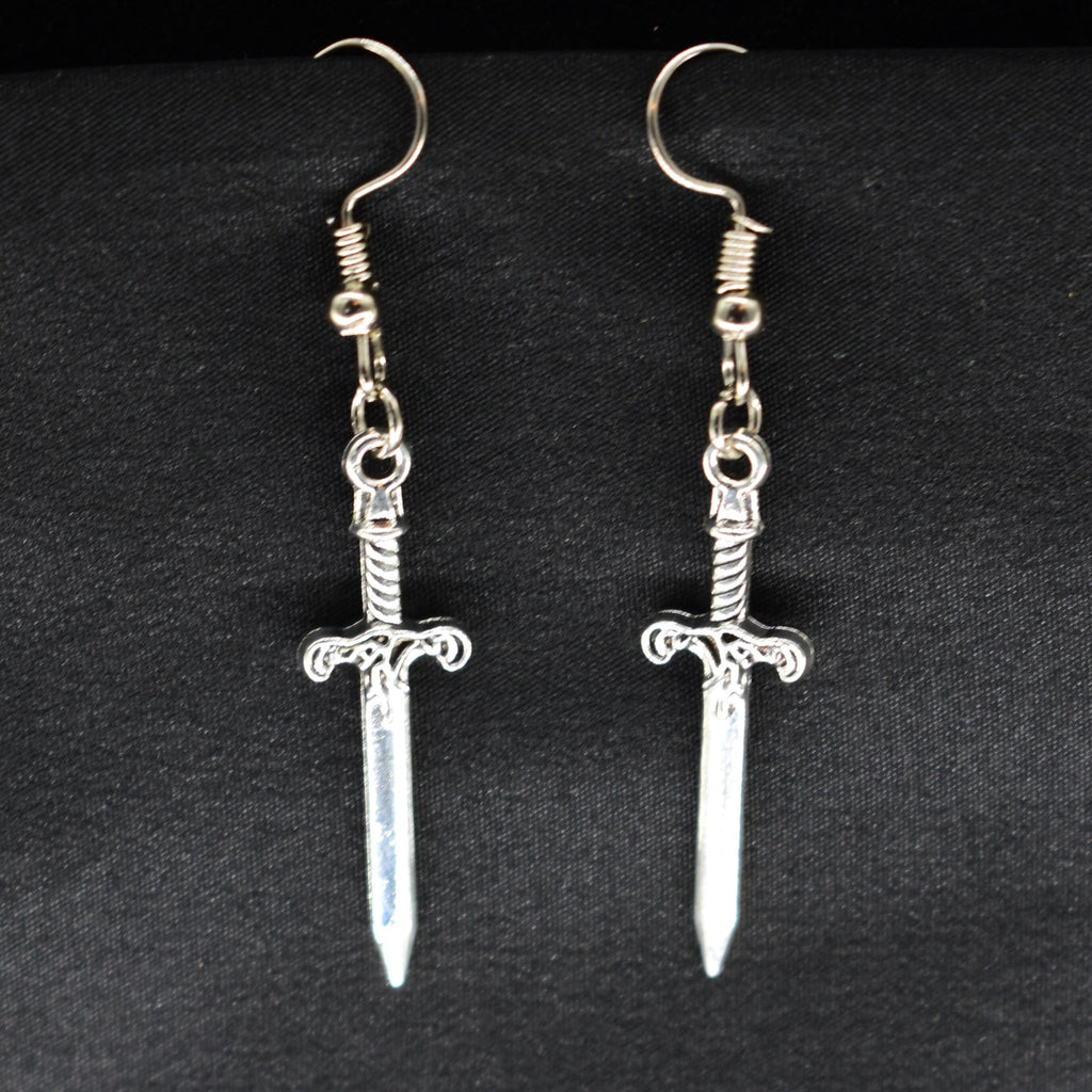 Elven Mystic Dagger Hook Earrings