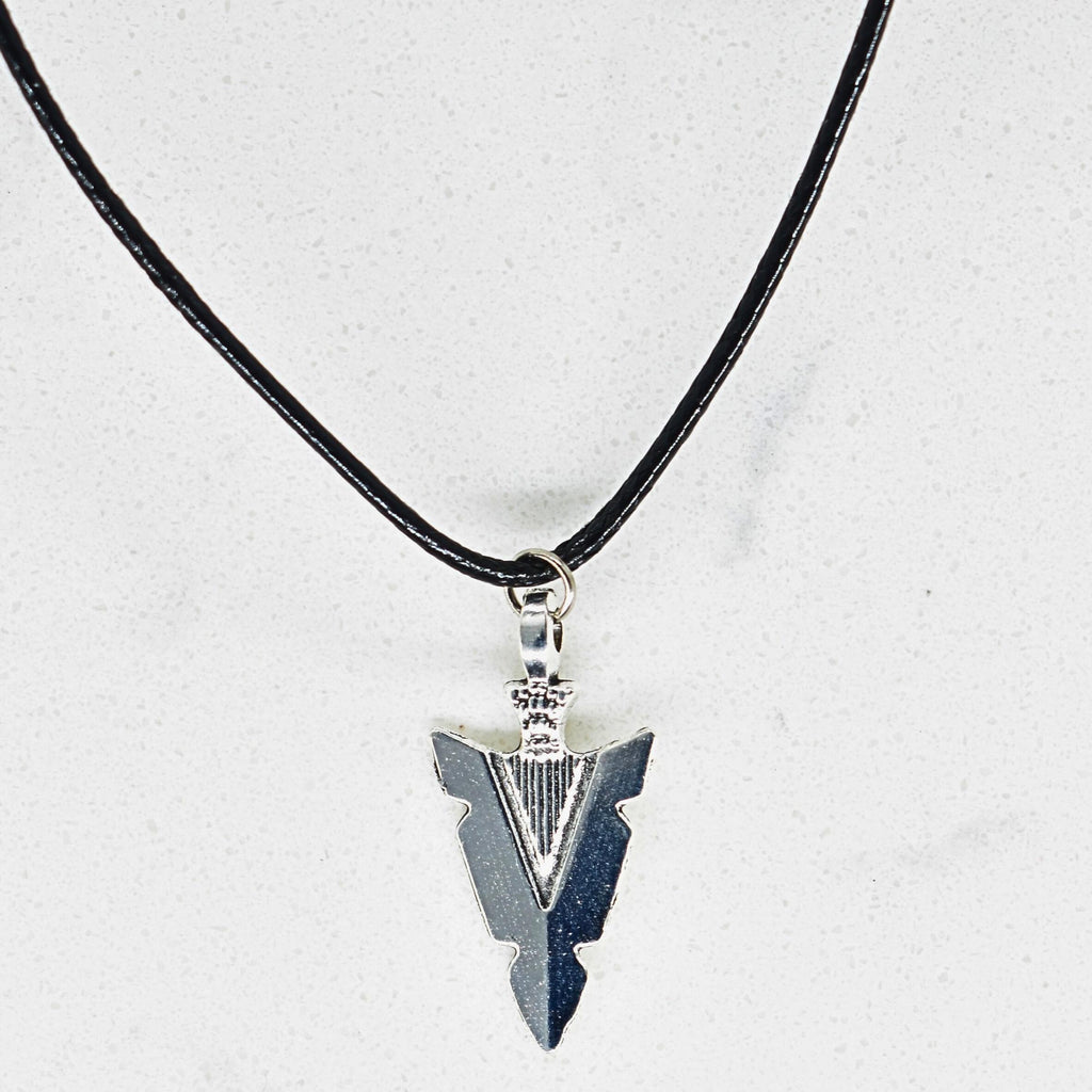 Arrow Head Black Cord Necklace