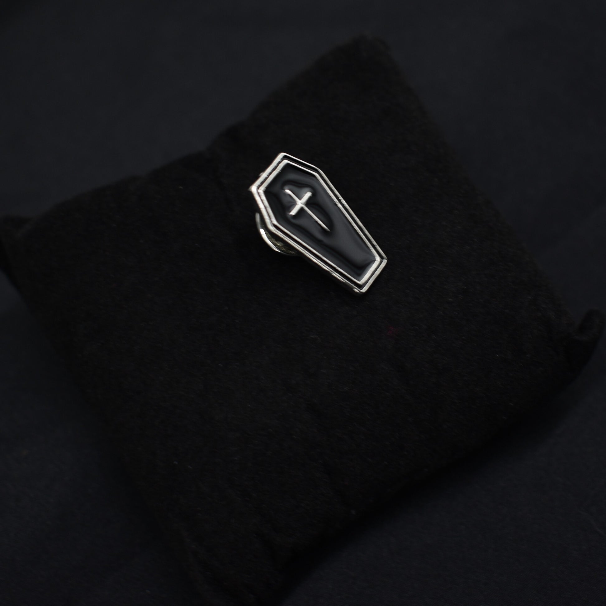 Coffin Pin Badge