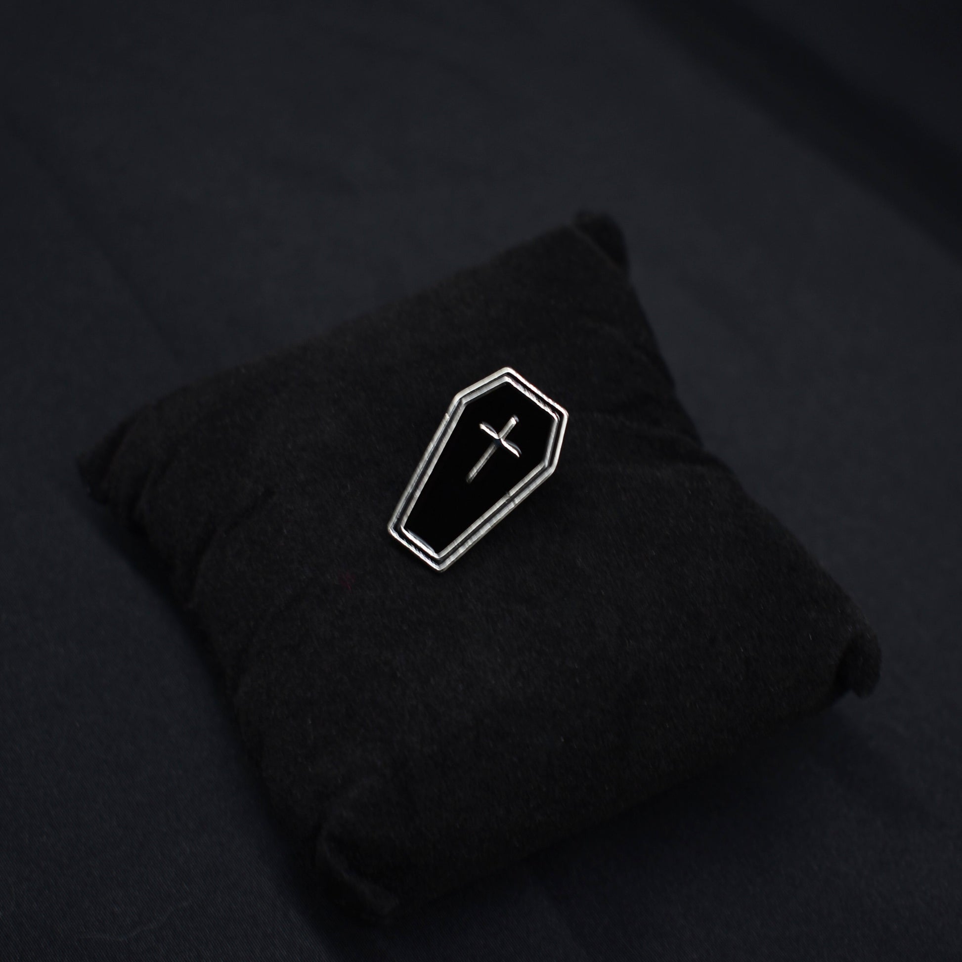 Coffin Pin Badge