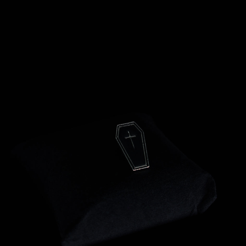 Coffin Pin Badge