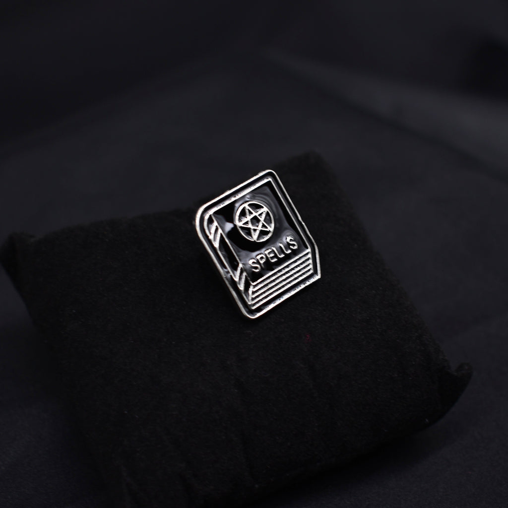 Spell Book Pentagram Pin Badge