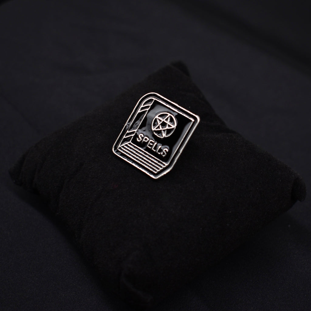 Spell Book Pentagram Pin Badge