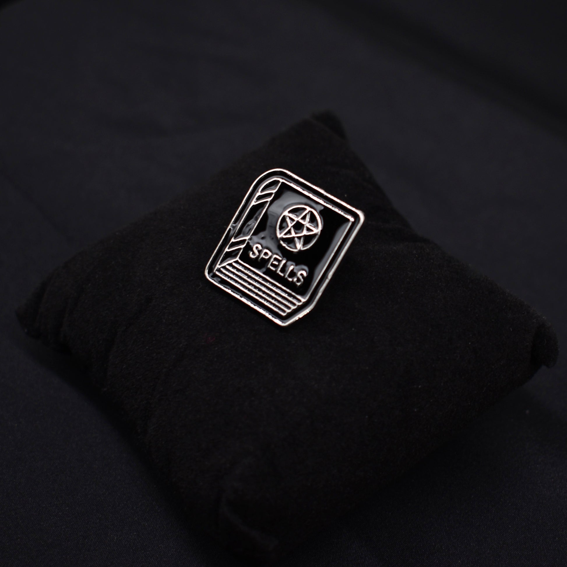 Spell Book Pentagram Pin Badge