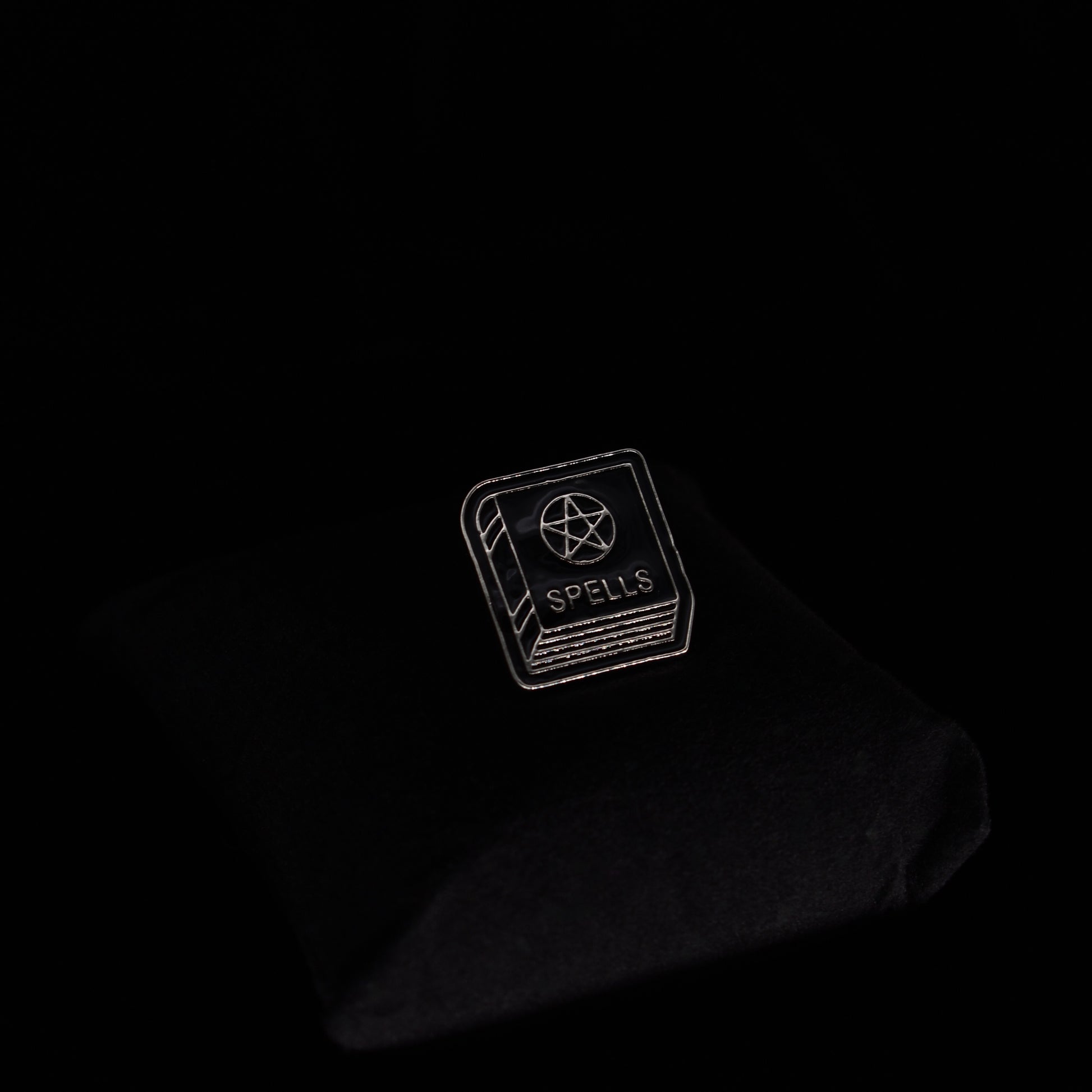 Spell Book Pentagram Pin Badge