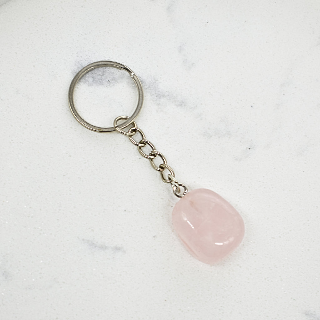 Rose Quartz Keyring