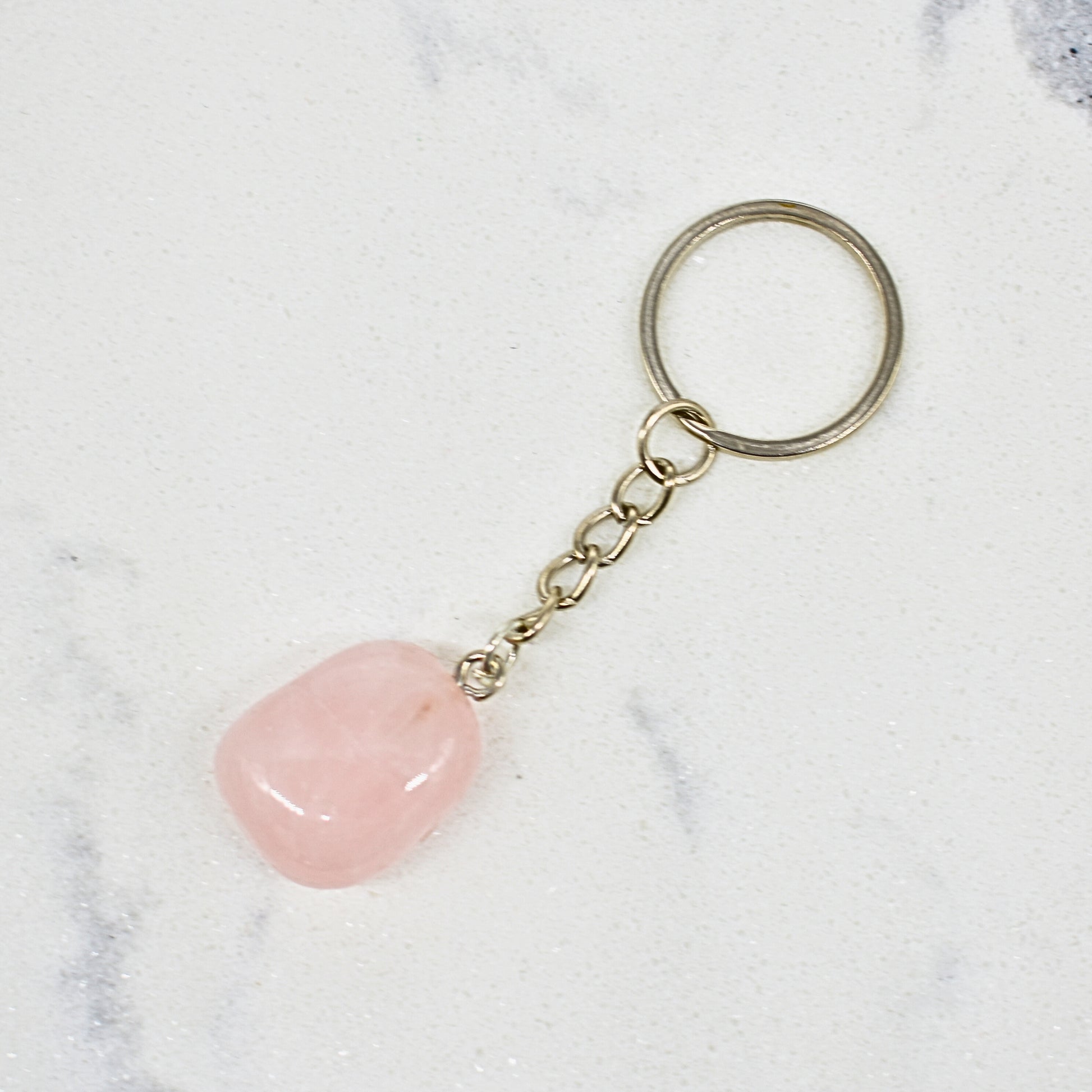 Rose Quartz Keyring