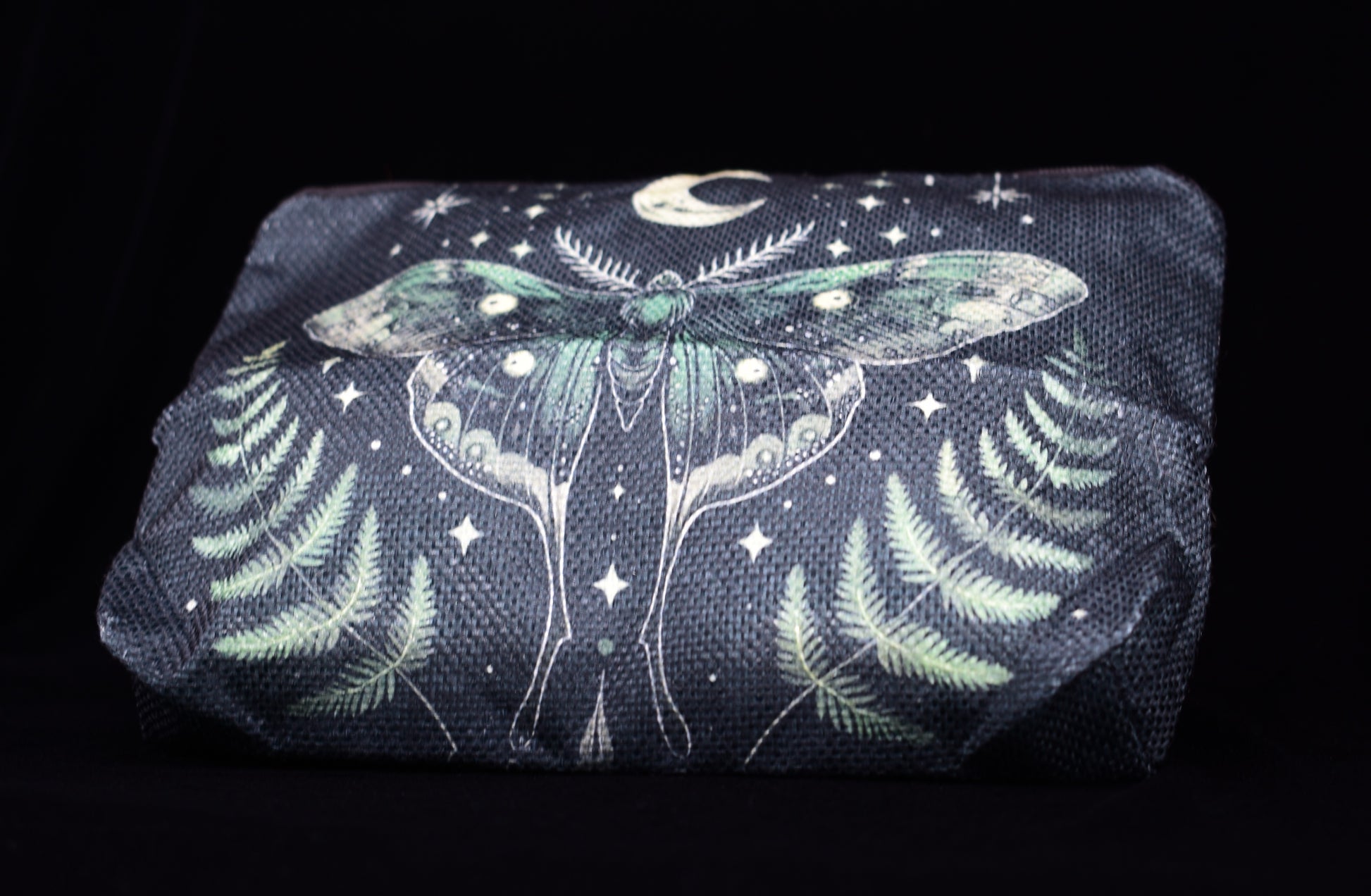 Green Luna Moth Witch Makeup Bag