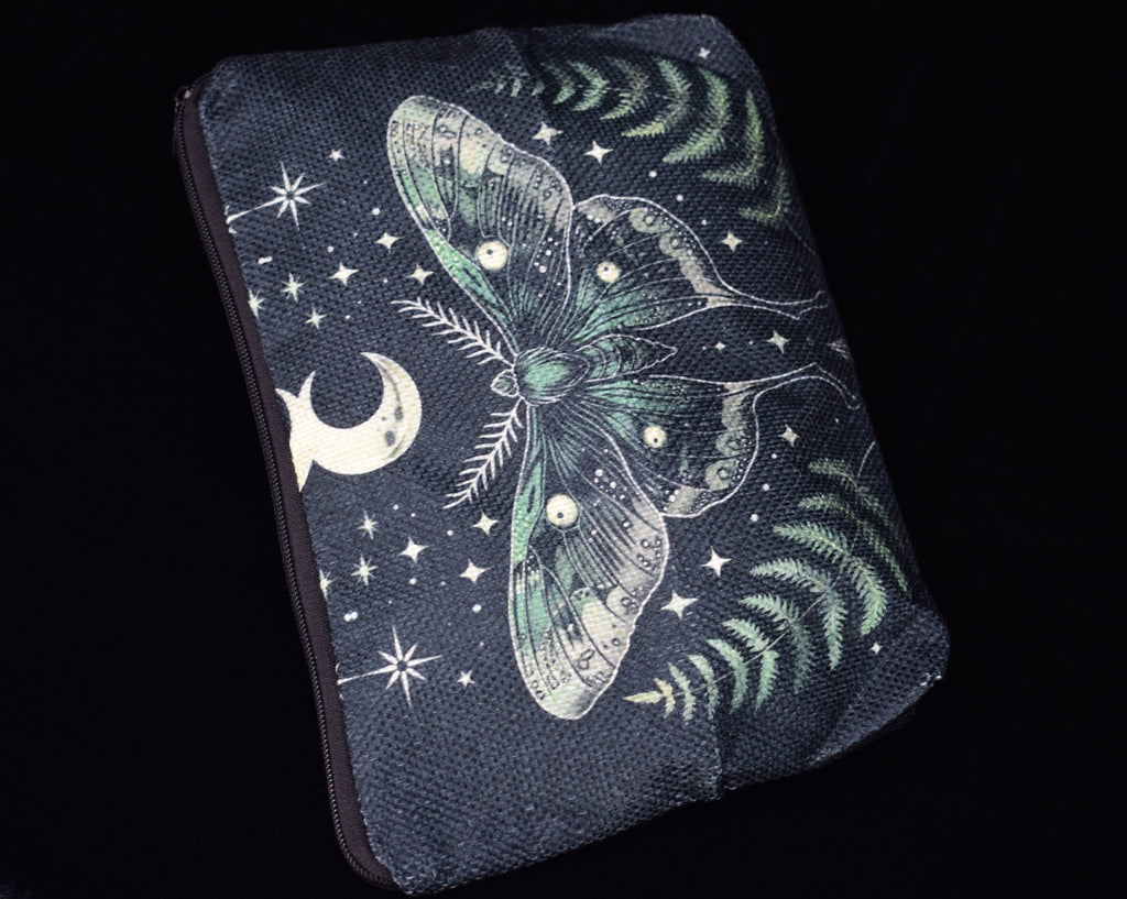 Green Luna Moth Witch Makeup Bag