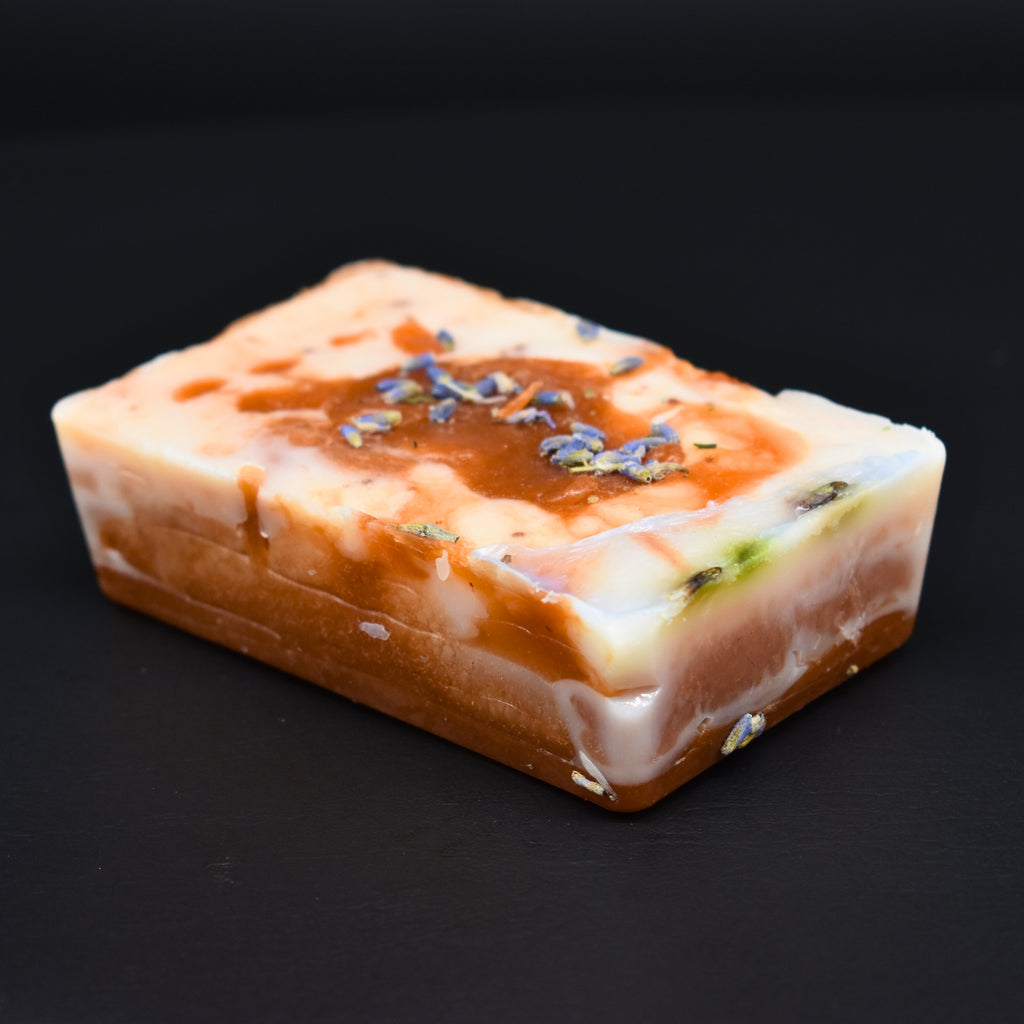 Stress Less Herb Infused Lavendar Soap Handmade 140g