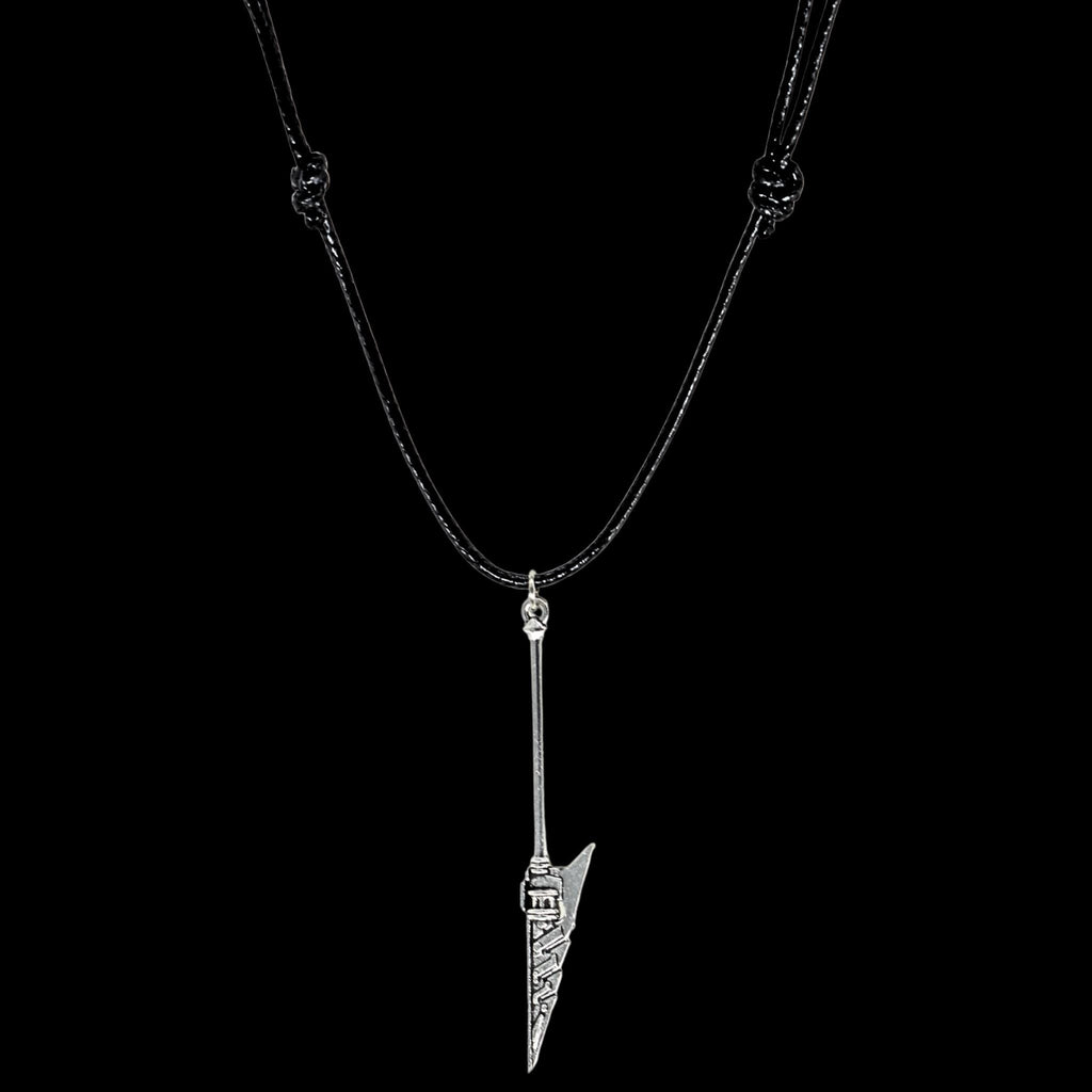 Polearm Black Cord Fantasy Necklace