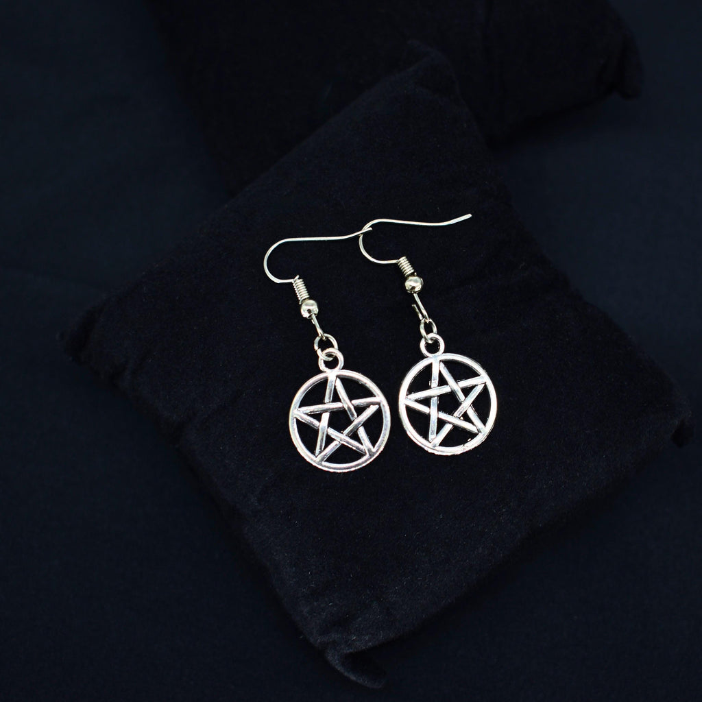 Pentagram Hook Earrings