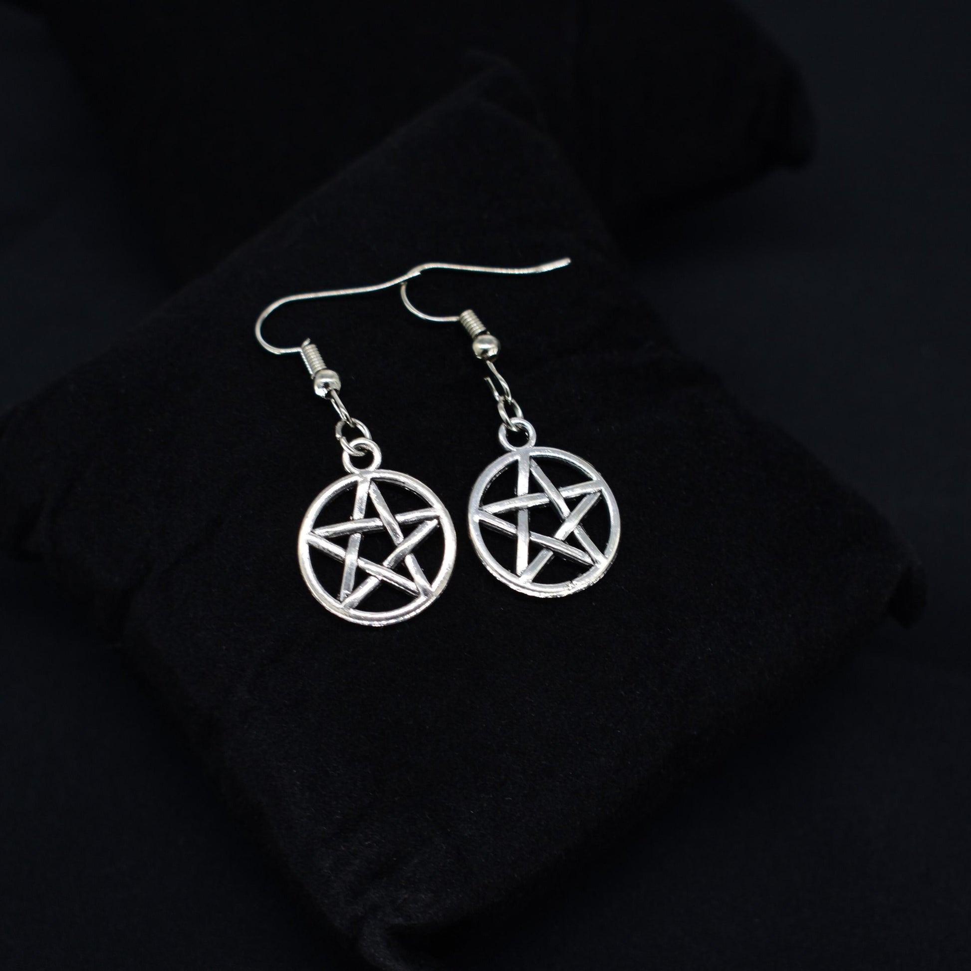 Pentagram Hook Earrings
