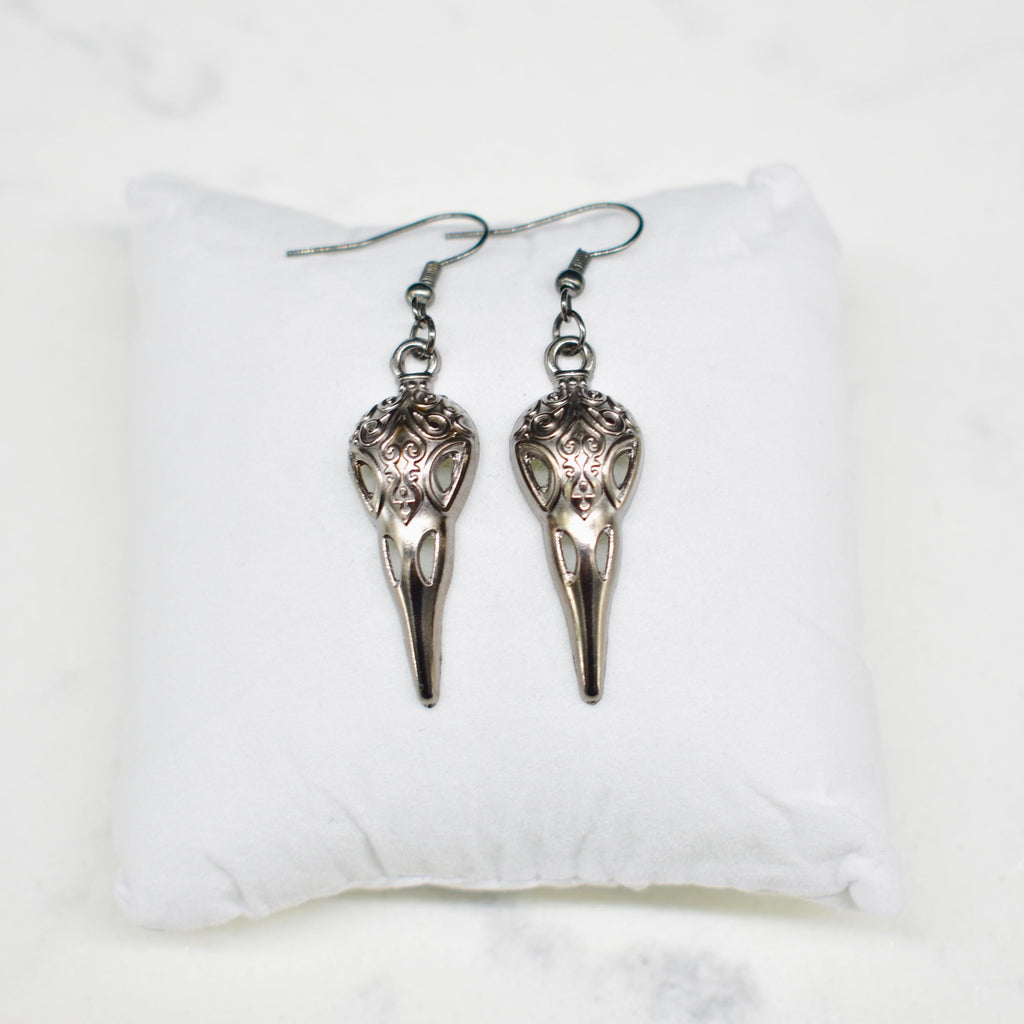 Raven Gun Black Hook Earring Set