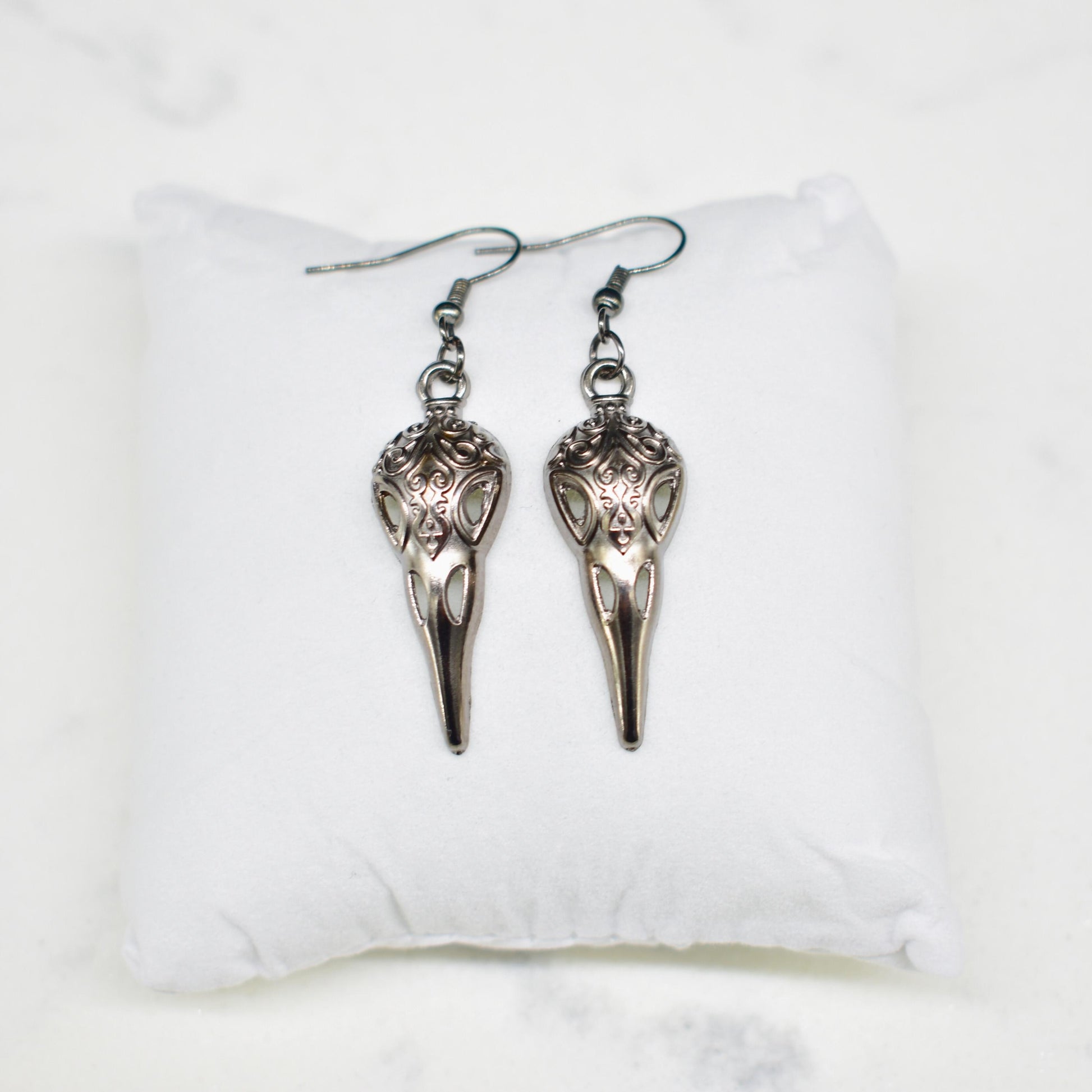 Raven Gun Black Hook Earring Set