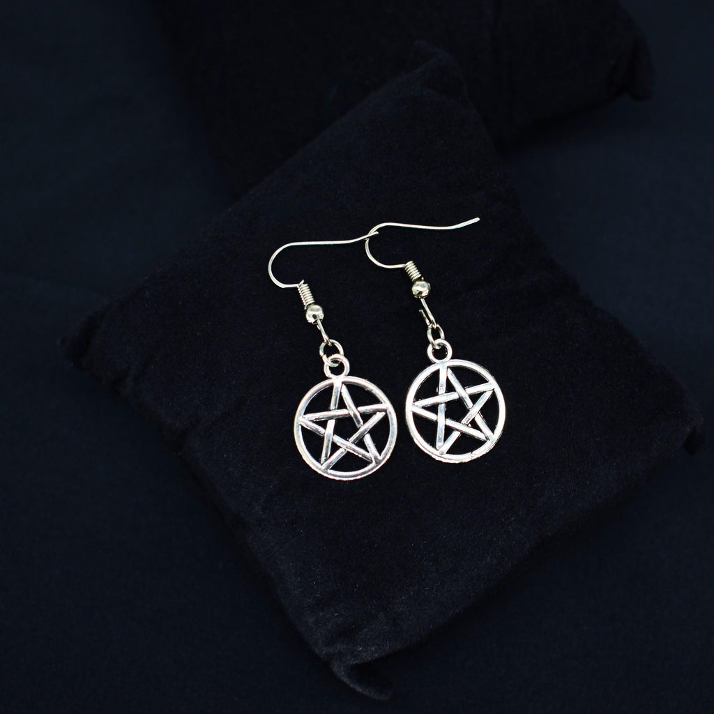 Pentagram Hook Earrings